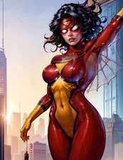 "Spider-Woman 4" 8.5x11 Fine Art Print Limited to Only 20 Hand-Numbered Copies