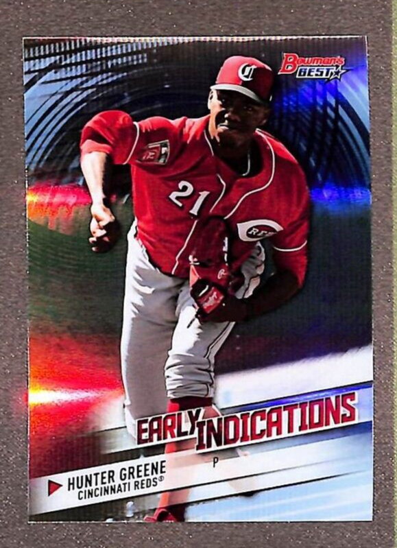 2018 Bowman's Best #EI-8 Hunter Greene Early Indications Insert RC