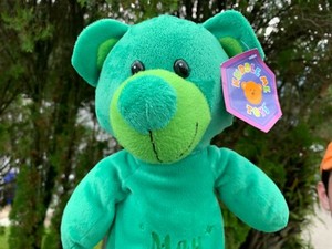 RARE Kuddle Me Toys MAY Green Teddy Bear Lovey 17" Plush Stuffed Animal
