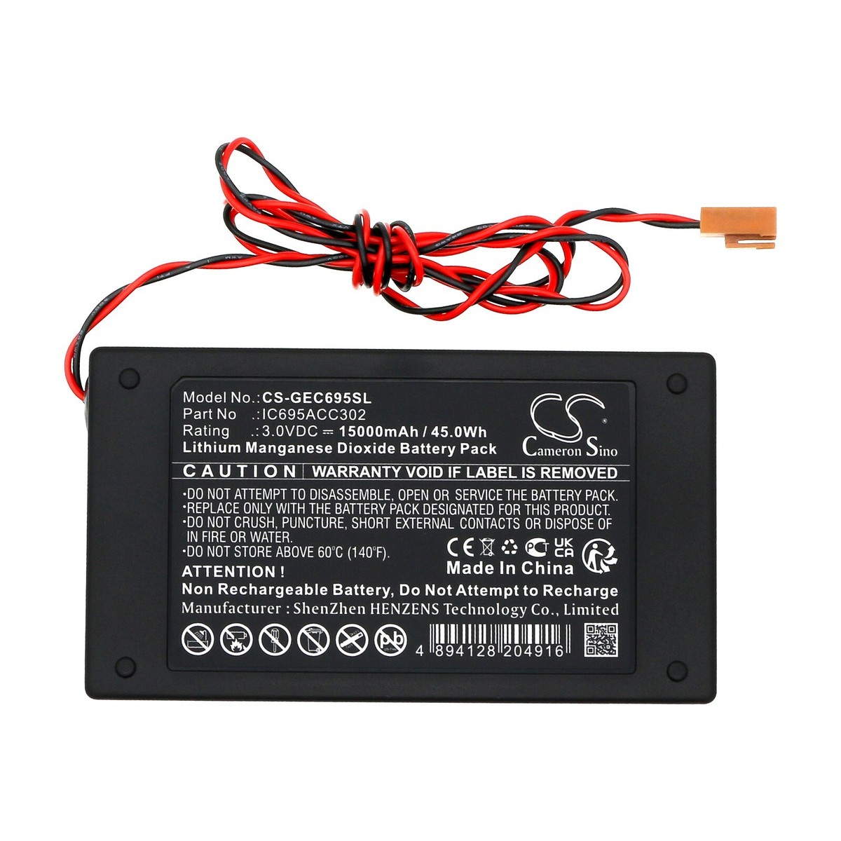 BATTERIE 15000mAh Type IC695ACC302 For GE FANUC CPU374 CPUs 311