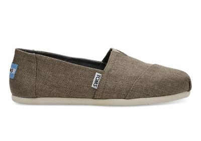 TOMS Espadrille Alpargata Desert Taupe Poly Canvas  Halbschuhe Ballerina Damen 