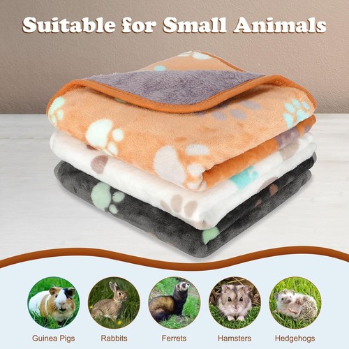 3-Pack Cozy Fleece Cage Liners for Guinea Pigs - Washable & Leakproof (48"x24") - Picture 8 of 10