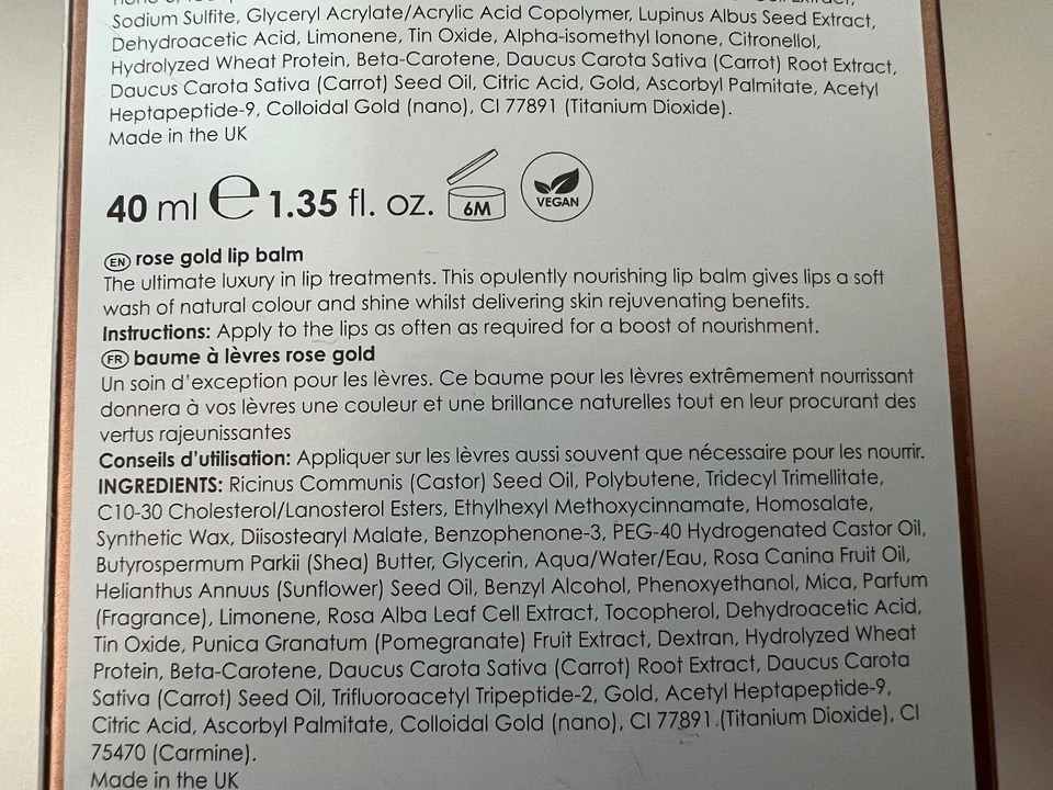 RODIAL.  Edición de manos y labios oro rosa nuevo en caja Foto 4 de 4