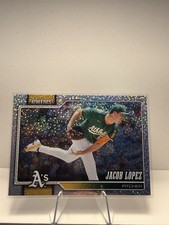 2026 Topps Series 1 Jacob Lopez Celebration Confetti #76 Oakland Athletics