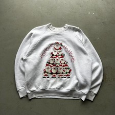 Vintage Made in USA "Santa Tree" Graphic Sweatshirt