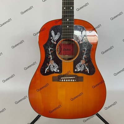 Factory Faded Cherry Sunburst Solid Spruce Top Acoustic Guitar Built-in EQ