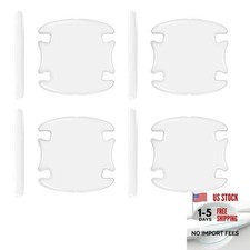 8PCS Car Door Handle Protector, Transparent Handle Bowl Scratch Protector, Car