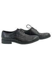 Claudio Conti Herren Schnürschuhe Derby Leder Schwarz Gr. 43 Business
