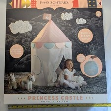 NEUF - FAO Schwarz Princess Castle Royal Play Tente 4,5' de haut et 3' de large