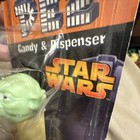 Vintage PEZ Candy & Dispenser Star Wars Yoda w/ 3 Orange Candy Refills — photo 2