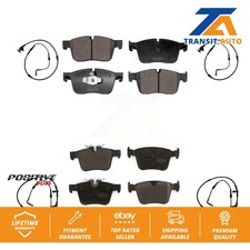 Front Rear Semi-Metallic Disc Brake Pads And Wear Sensors Kit For Jaguar XE XF