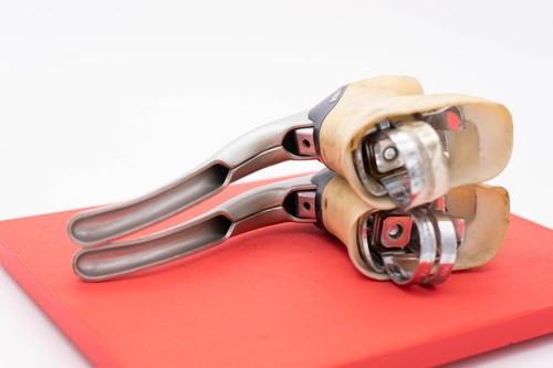 SHIMANO 105 BL 1055 VINTAGE BRAKE LEVERS AERO ROAD BIKE OLD 90S WHITE BICYCLE 80 - Picture 5 of 8