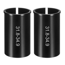 2pcs Alloy Bike Seat Post Shim 31.8mm to 34.9mm Aluminum Bicycle Reducer Tube,