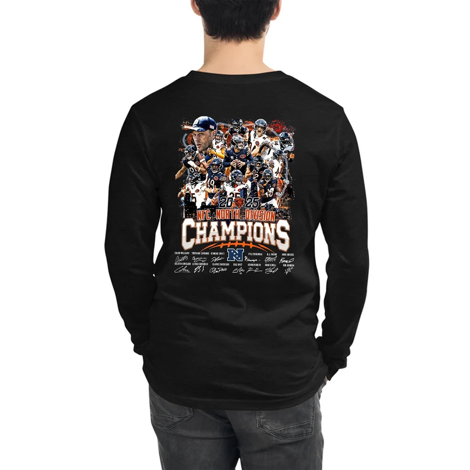 Chicago Bears 2025 NFC North Division Champions Long Sleeve