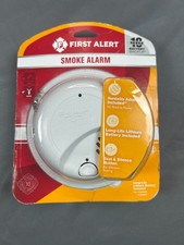 First Alert Hardwired Smoke Alarm 10 Year Battery Backup Test Silence UL217