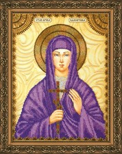 Bead "Saint Valentine" Tapestry Embroidery Kit Orthodox Icon