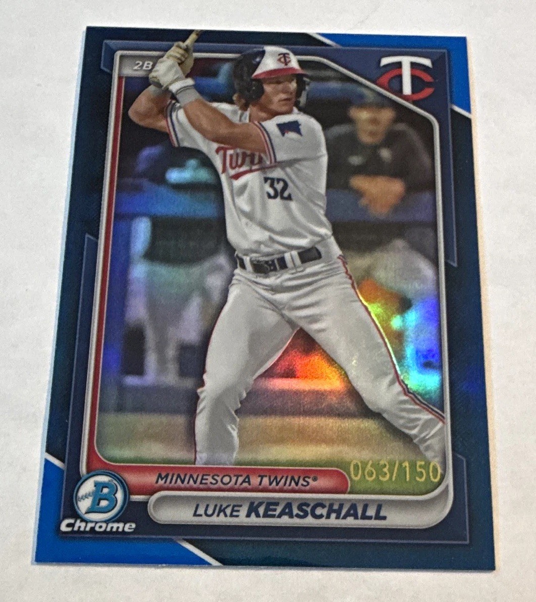 Topps 2024 Bowman Chrome Prospects Blue Refractor Keaschall #BCP-122 /150 RC