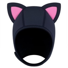 Scuba Hood Cat Ears Thermal Wetsuit Hood for Men Women 3mm Neoprene Swim Cap ...