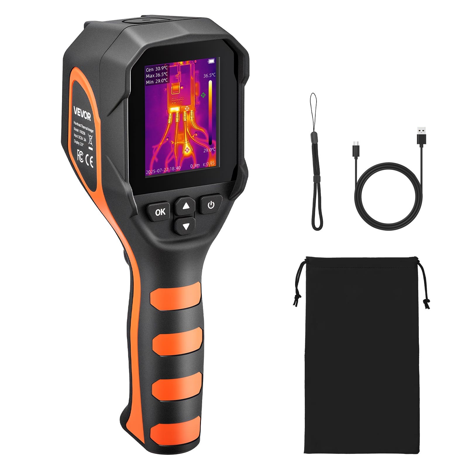 VEVOR Infrared Thermal Imager Temperature Imaging Camera TISR Resolution 320x240
