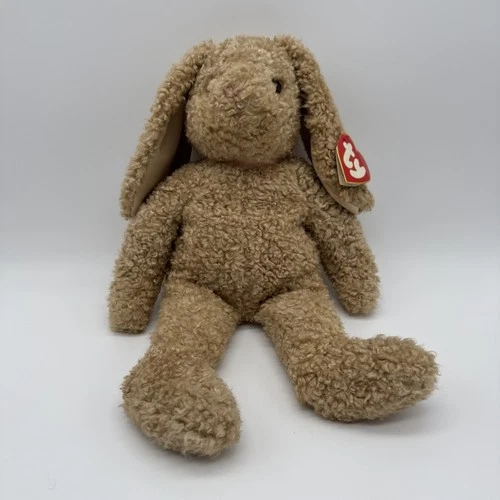 Vintage Retired 1991 Ty Curly Brown Bunny Rabbit Plush 18" Tall
