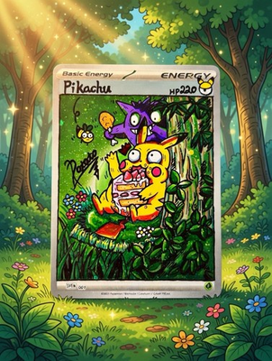#ad Pokemon TCG S Chinese Exclusive Pikachu Gengar 151C 172 151 AR Hand Drawn DIY🫟 $249.99
