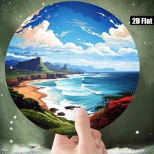 Napali Coast Scenery Aluminum Wall Art Sea Mountains Beach Decor