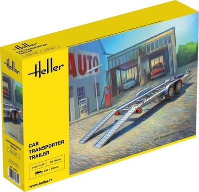 Heller 80774 - 1/24 Car Transporter Trailer - Neu