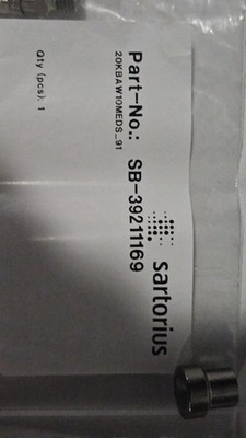 Sartorius SB-39211169 Stainless Sterile Quick Connect Fitting Male Thread...