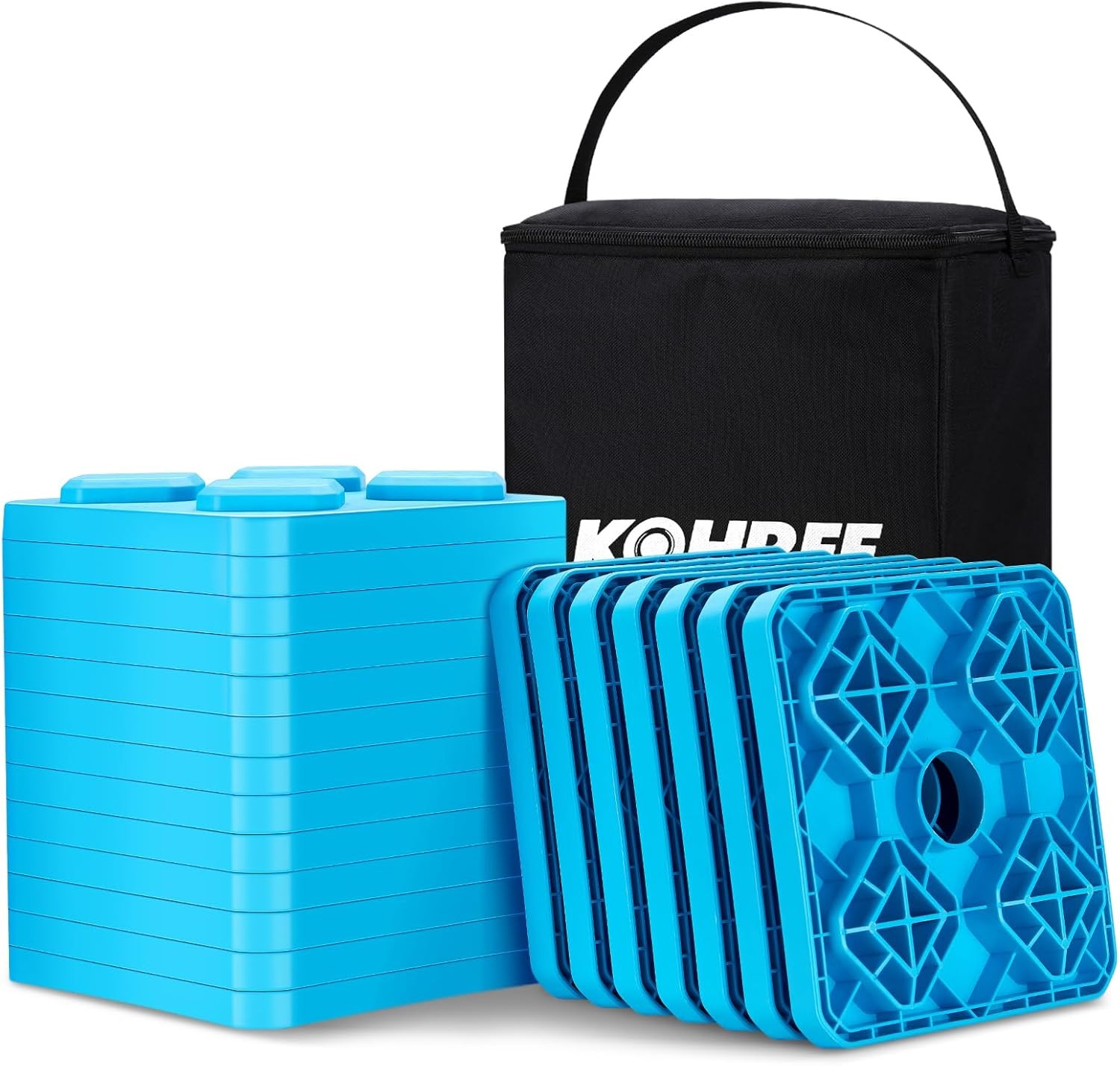 Heavy Duty RV Leveling Blocks, 20 Pack Camper Leveling Blocks with Storage Bag,