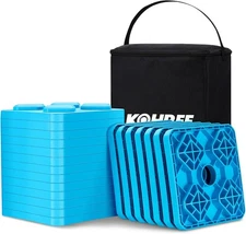 Heavy Duty RV Leveling Blocks, 20 Pack Camper Leveling Blocks with Storage Bag,