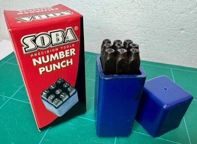 Number Punch Set 1/16'' BARGAIN CLEARANCE PRICE