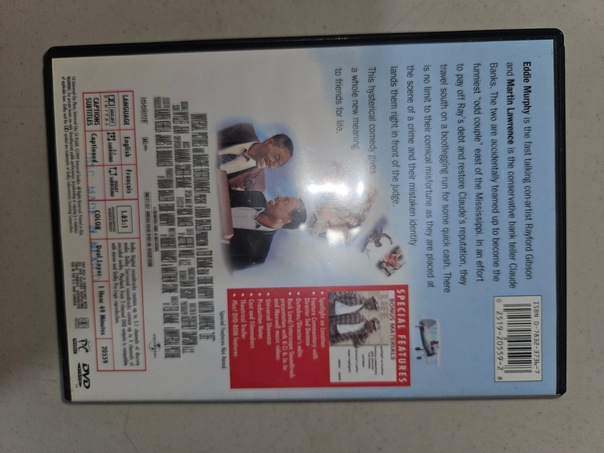 Life DVD 1999 Eddie Murphy Martin Lawrence Comedy 25192055928| eBay