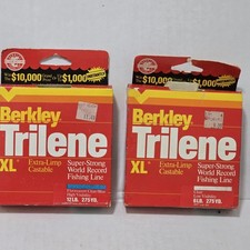 Vintage Berkley Trilene XL Fishing Line Lot of 2 Spools 6lb  12lb New Old Stock