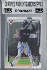 CAS Certified 2015 Bowman Prospects Raimel Tapia #BP68 Sealed Auto 3c7