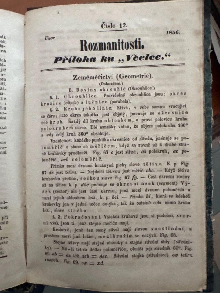 Jan Sluníčko (instituteur et pédagogue ) Périodique tchèque Včelka 1854–1856 - Photo 4/4
