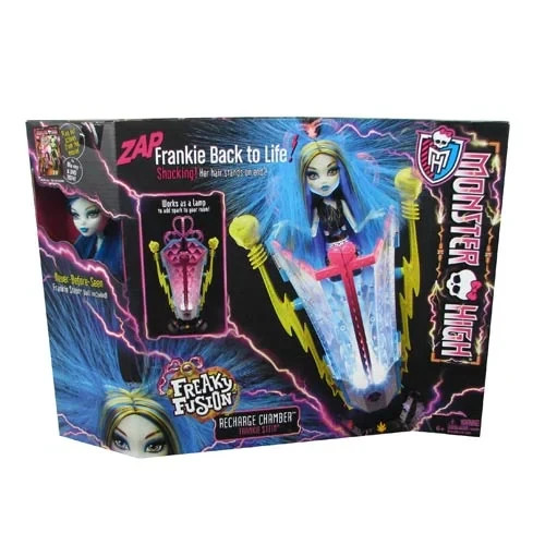 NEW! 2008 Monster High Frankie Stein Freaky Fusion Recharge Chamber Sealed! - Afbeelding 1 van 2