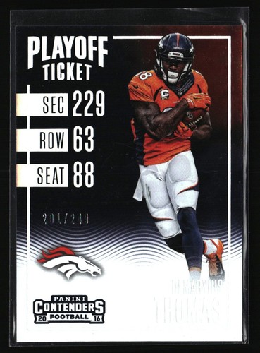 2016 Panini Contenders #66 Demaryius Thomas