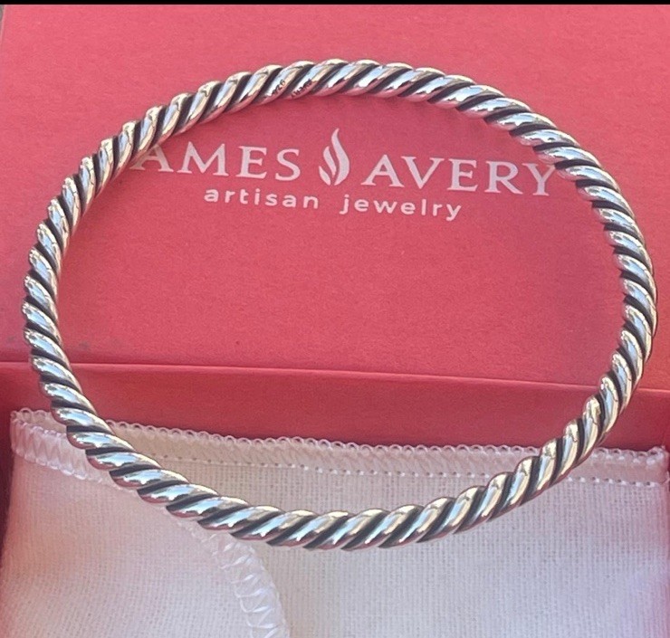James Avery Retired Twisted Rope Stackable Bangle… - image 4