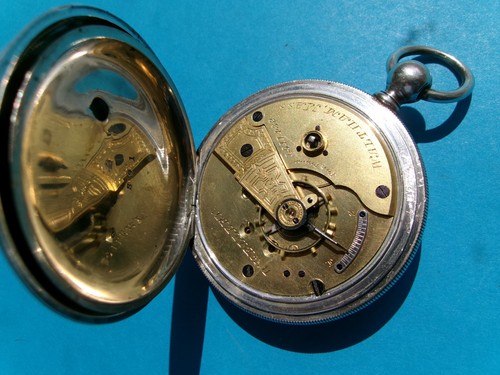 Solid Silver Waltham " Wm Ellery" Pocket Watch Circa 1881 - Picture 8 of 10