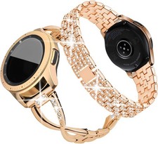 2 Pack Bling Metal Strap Compatible with Samsung Galaxy Watch 7 40mm 44mm