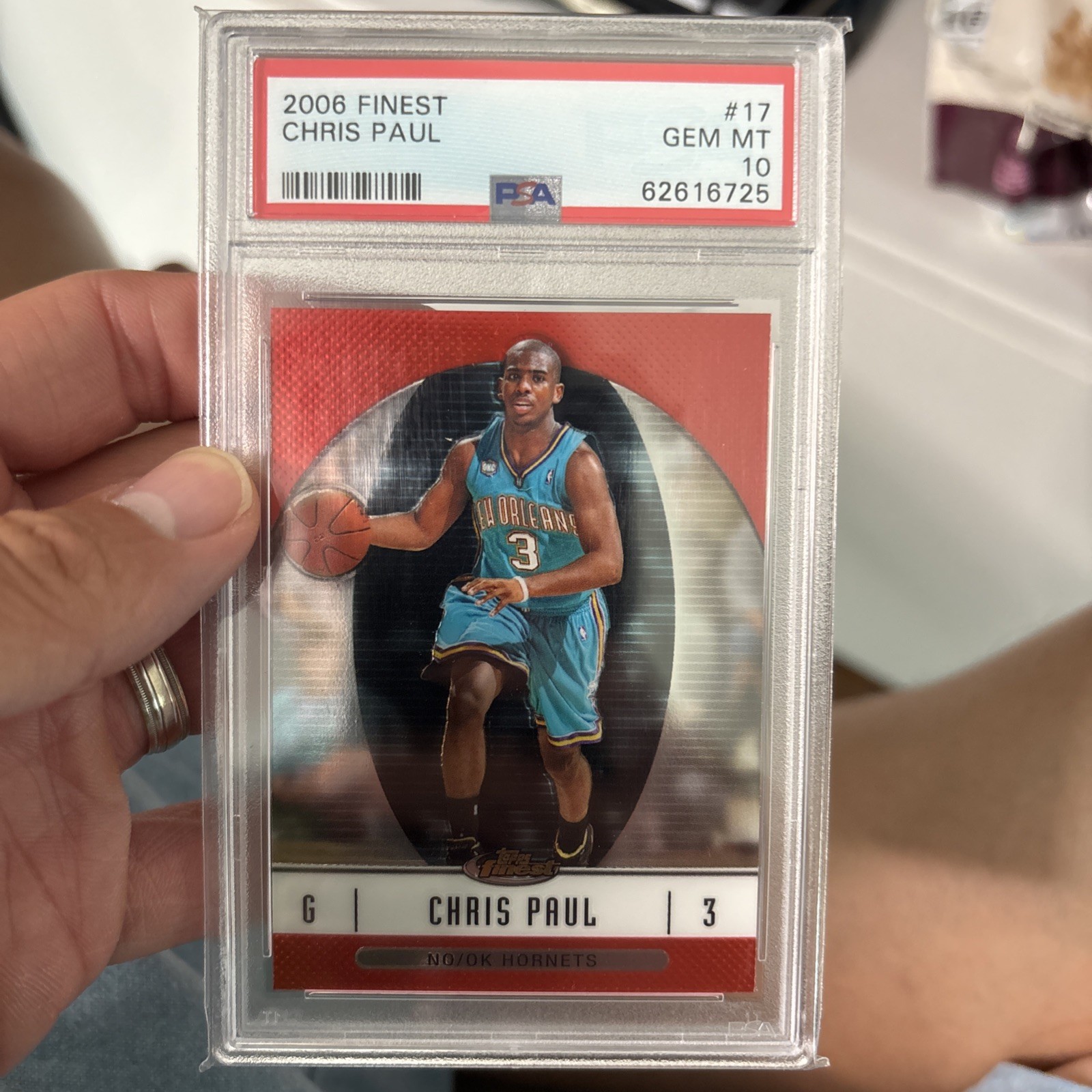 2006-07 Topps Finest #17 Chris Paul New Orleans Hornets  2nd Year psa 10