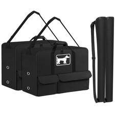 SIRUITON 2PcsThick 600D Dog Playpen Storage Bag Fits 40"H 8 Panels 9 Stakes