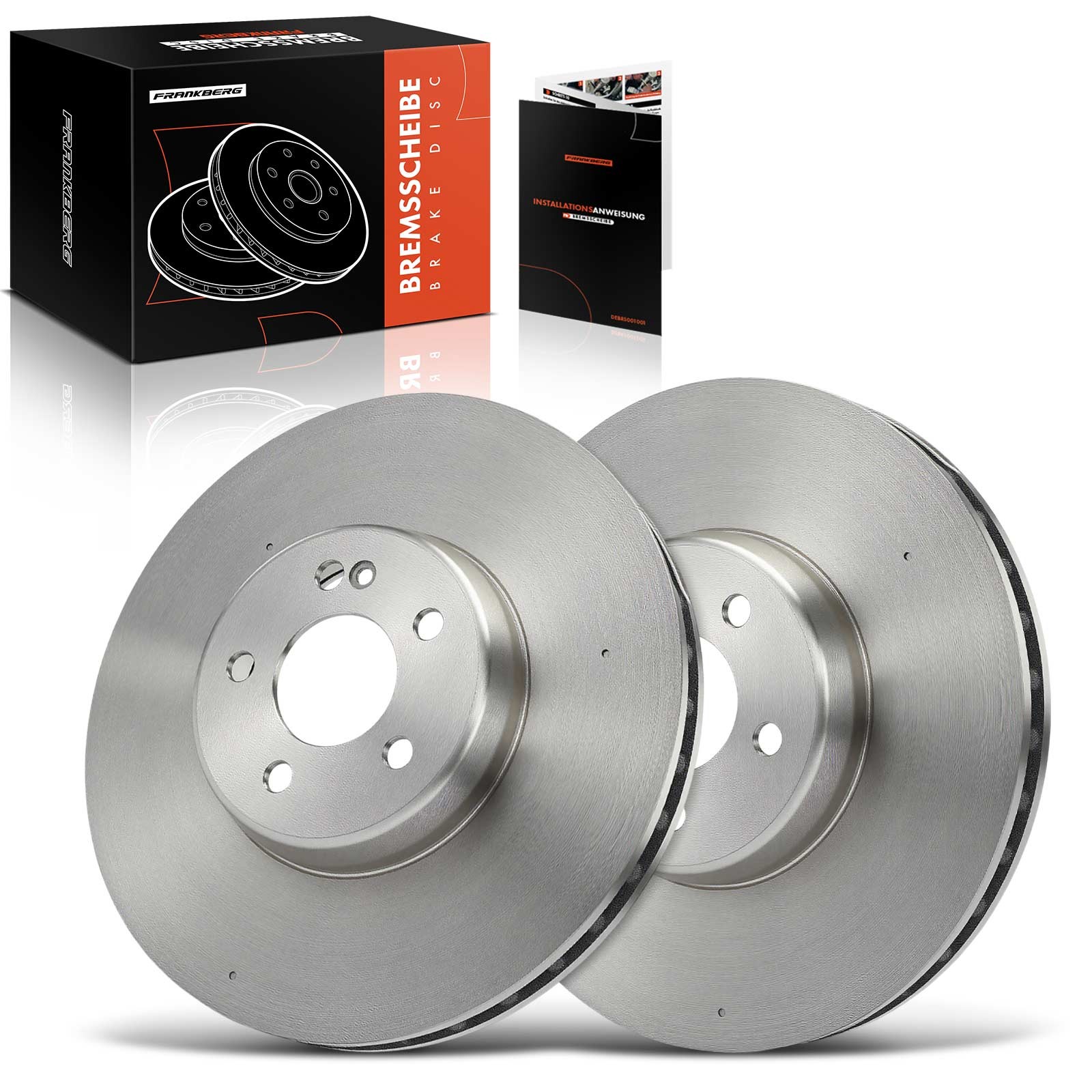 Frankberg 2x Brake Discs Vented 342mm for Mercedes-Benz CLS E-Class GLC Front