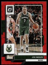 2022-23 Panini Donruss Optic #87 Joe Ingles Red Wave Prizm Milwaukee Bucks