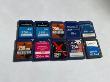Lot 10pcs 256mb assorted Standard SD MEMORY CARD old SD Devices,palm,PDA camera