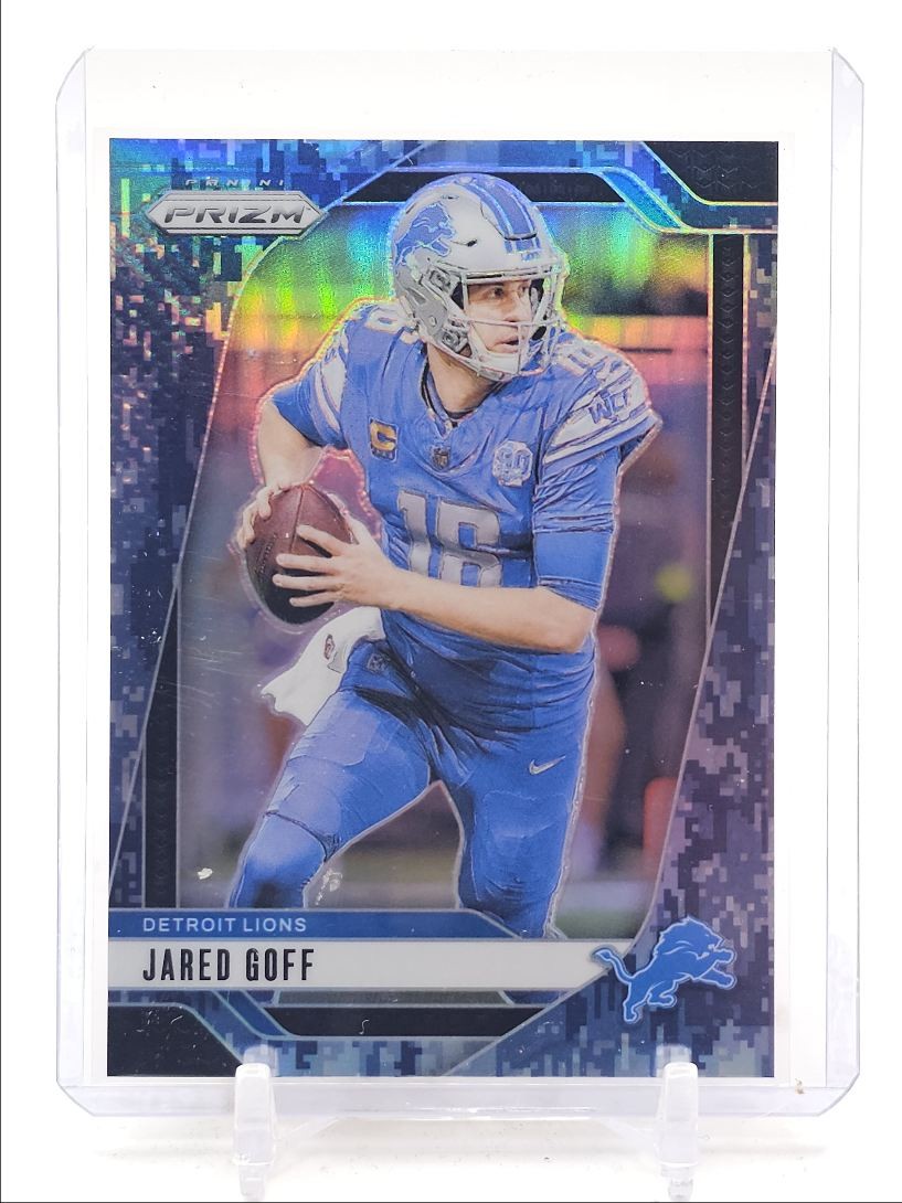 JARED GOFF 2024 PANINI PRIZM FOOTBALL NAVY CAMO LIONS #92 /25 Q2794