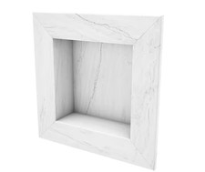 17 in. W X 17 in. H X 4 in. D Square Shower Niche in Oyster