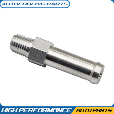 1/16 NPT Aluminum Overflow Nipple Fitting - Radiator Hose Barb Connector