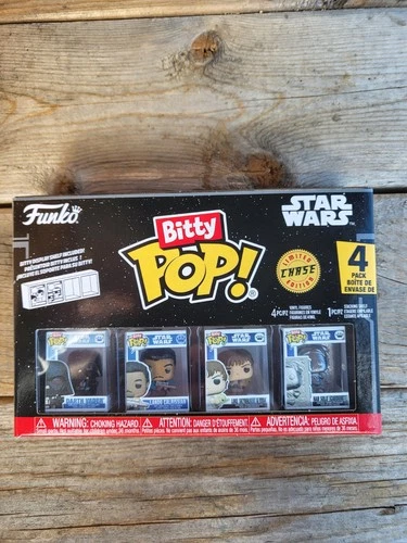 Funko Bitty Pop Star Wars 4 Pack - Han Solo Carbonite 1/6 CHASE RARE VHTF!
