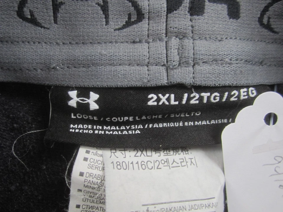 Under Armour Shorts Mens 2XL XXL Gray Stretch Cotton w/Pockets Fish Gear - Image 4 of 4